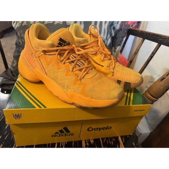 Size 7 - adidas Crayola x D.O.N. Issue #2 Solar Gold - Picture 3 of 10